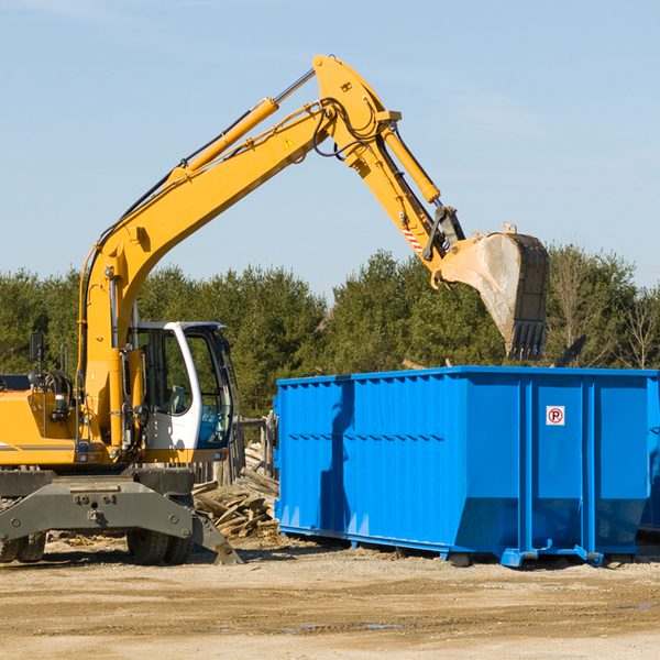 can i choose the location where the residential dumpster will be placed in Pocasset Oklahoma